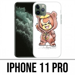 Coque iPhone 11 PRO - Pokémon Bébé Teddiursa
