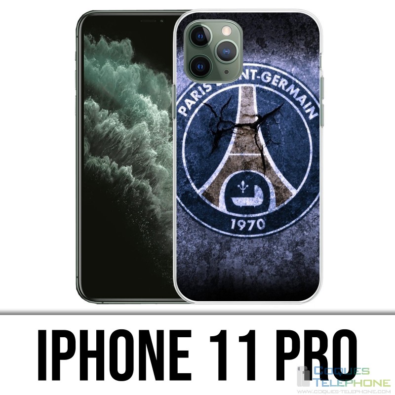 Custodia per iPhone 11 Pro - Logo PSG Grunge
