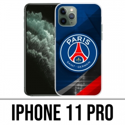 IPhone 11 Pro Case - PSG Logo Metal Chrome