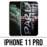 Coque iPhone 11 PRO - PSG Tag Mur
