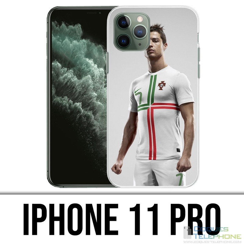 Coque iPhone 11 PRO - Ronaldo Football Splash