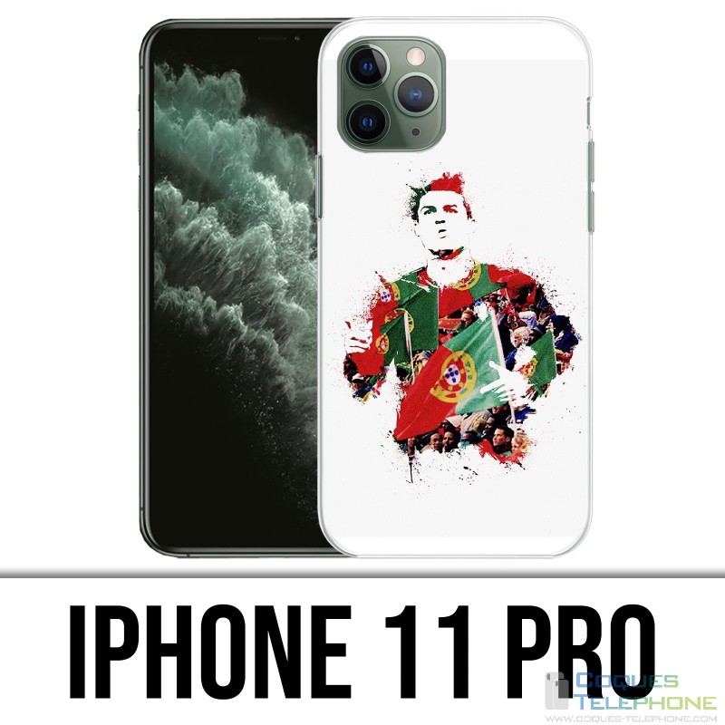 Funda para iPhone 11 Pro - Ronaldo Lowpoly