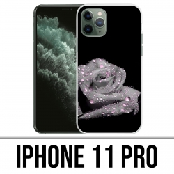 Coque iPhone 11 Pro - Rose Gouttes