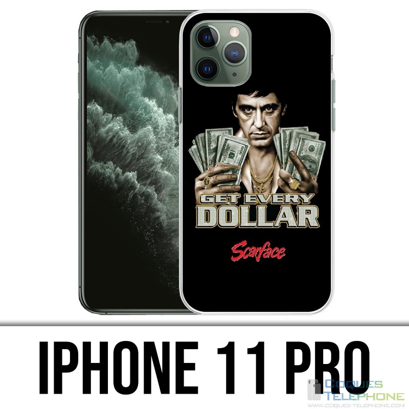 Coque iPhone 11 PRO - Scarface Get Dollars