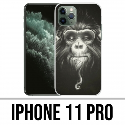 Coque iPhone 11 Pro - Singe Monkey Anonymous