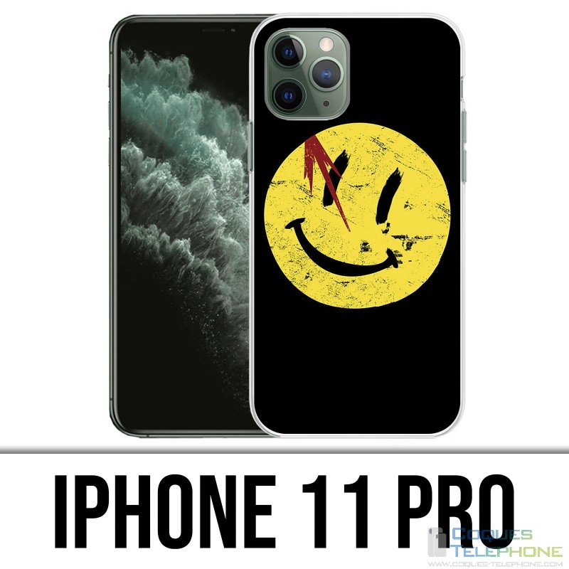 Coque iPhone 11 Pro - Smiley Watchmen