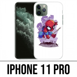 Coque iPhone 11 PRO - Spiderman Cartoon