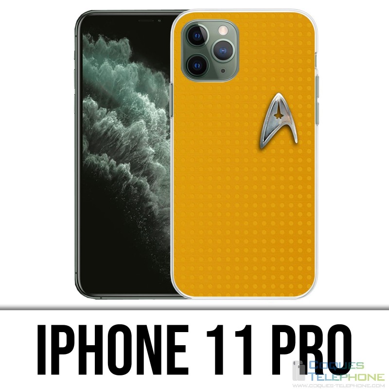 Coque iPhone 11 PRO - Star Trek Jaune