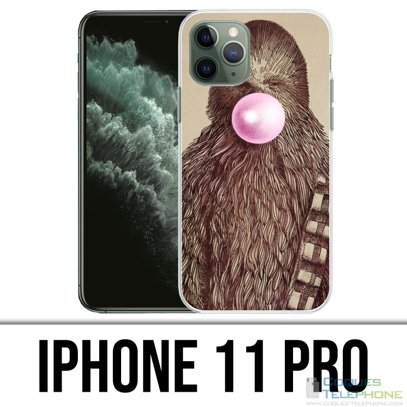 Funda para iPhone 11 Pro - Goma de mascar Star Wars Chewbacca