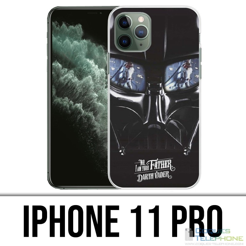 Custodia per iPhone 11 Pro - Star Wars Dark Vader Moustache
