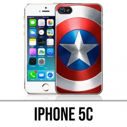 Coque iPhone 5C - Bouclier Captain America Avengers