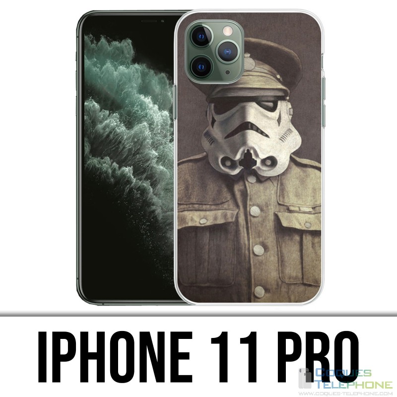 Funda para iPhone 11 Pro - Star Wars Vintage Stromtrooper