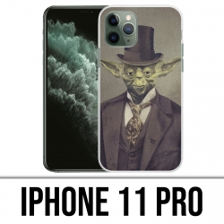 Custodia per iPhone 11 Pro - Star Wars Vintage Yoda