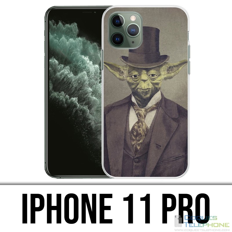 Custodia per iPhone 11 Pro - Star Wars Vintage Yoda