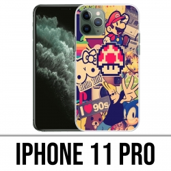 Coque iPhone 11 PRO - Stickers Vintage 90S