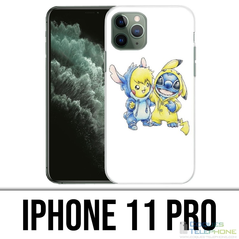 IPhone 11 Pro Hülle - Stitch Pikachu Baby