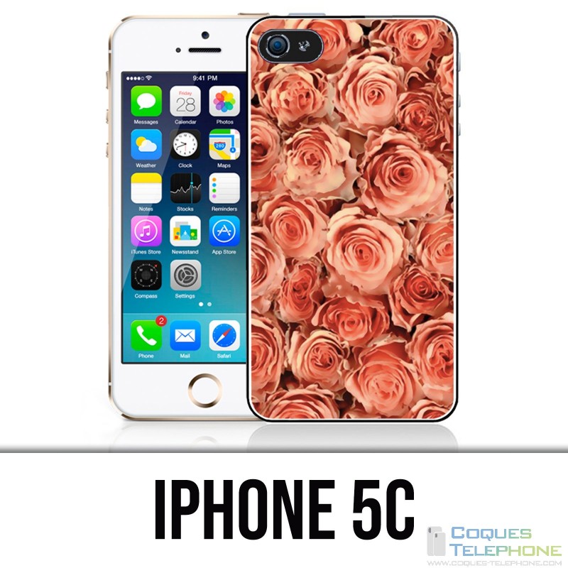 Coque iPhone 5C - Bouquet Roses