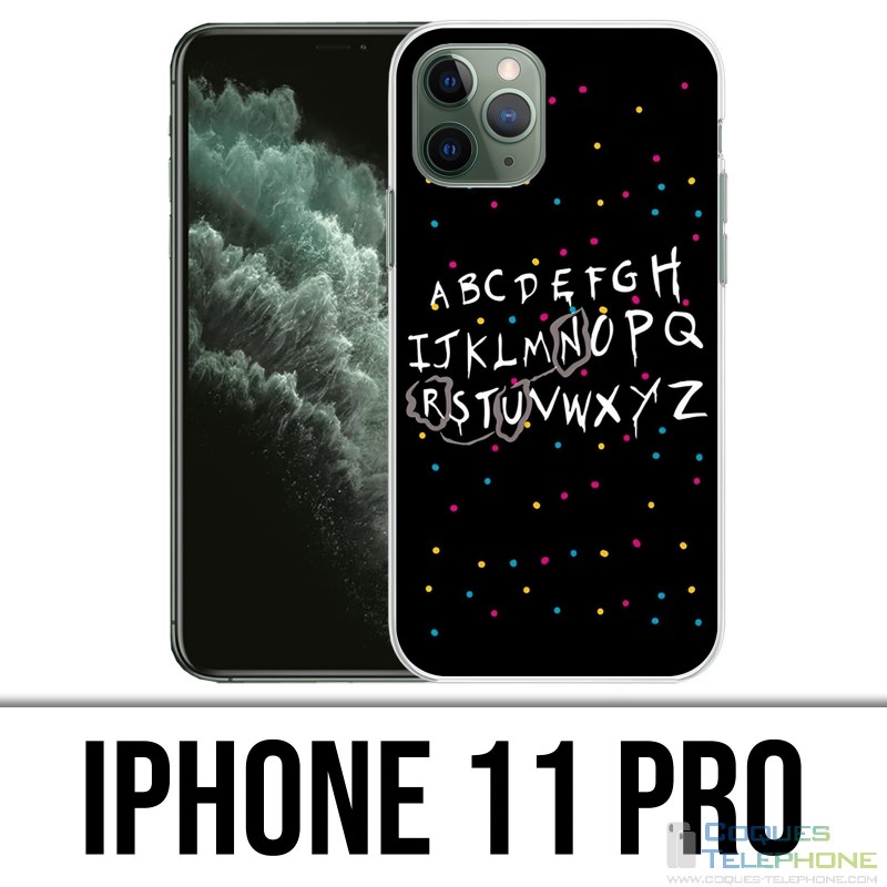 Coque iPhone 11 PRO - Stranger Things Alphabet