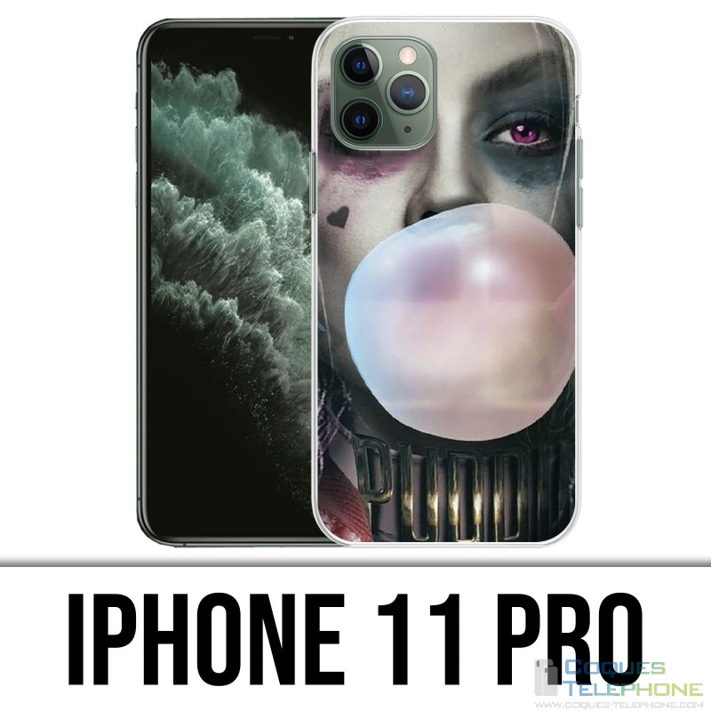 Custodia per iPhone 11 Pro - Suicide Squad Harley Quinn Bubble Gum