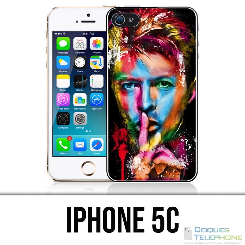 Coque iPhone 5C - Bowie Multicolore