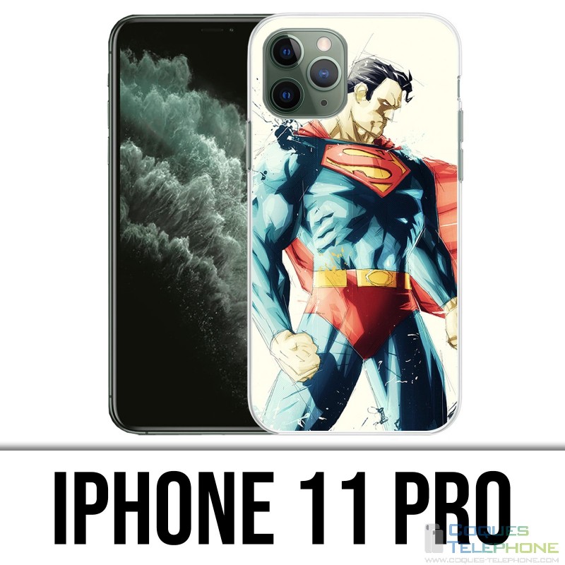 Coque iPhone 11 PRO - Superman Paintart