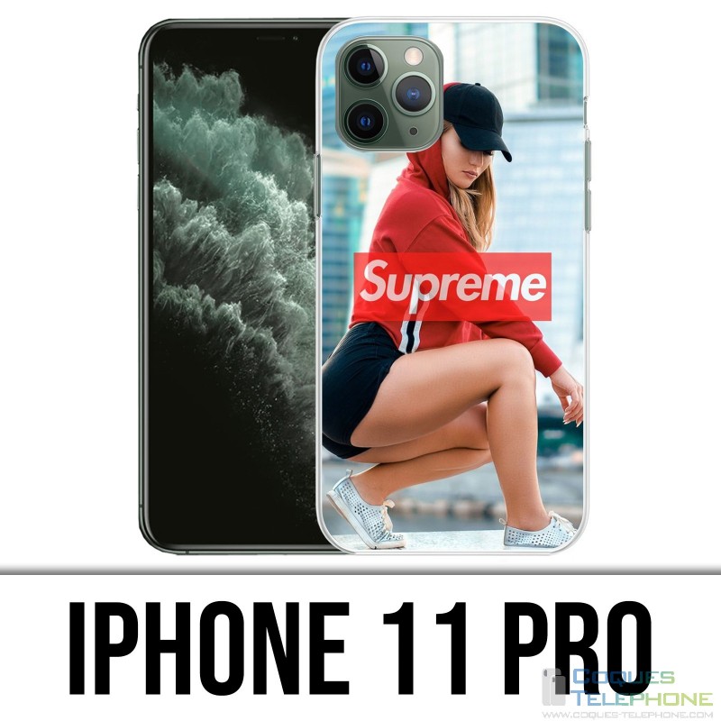 Coque iPhone 11 PRO - Supreme Girl Dos