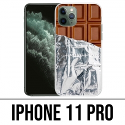 Coque iPhone 11 Pro - Tablette Chocolat Alu
