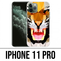 Coque iPhone iPhone 11 PRO - Tigre Geometrique