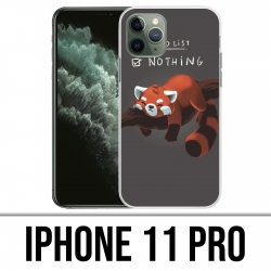 Coque iPhone 11 PRO - To Do List Panda Roux
