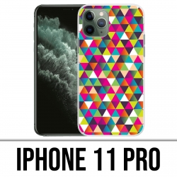 Custodia per iPhone 11 Pro - Triangolo multicolore