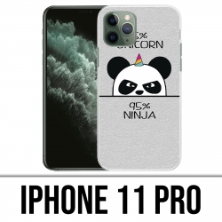Coque iPhone 11 Pro - Unicorn Ninja Panda Licorne