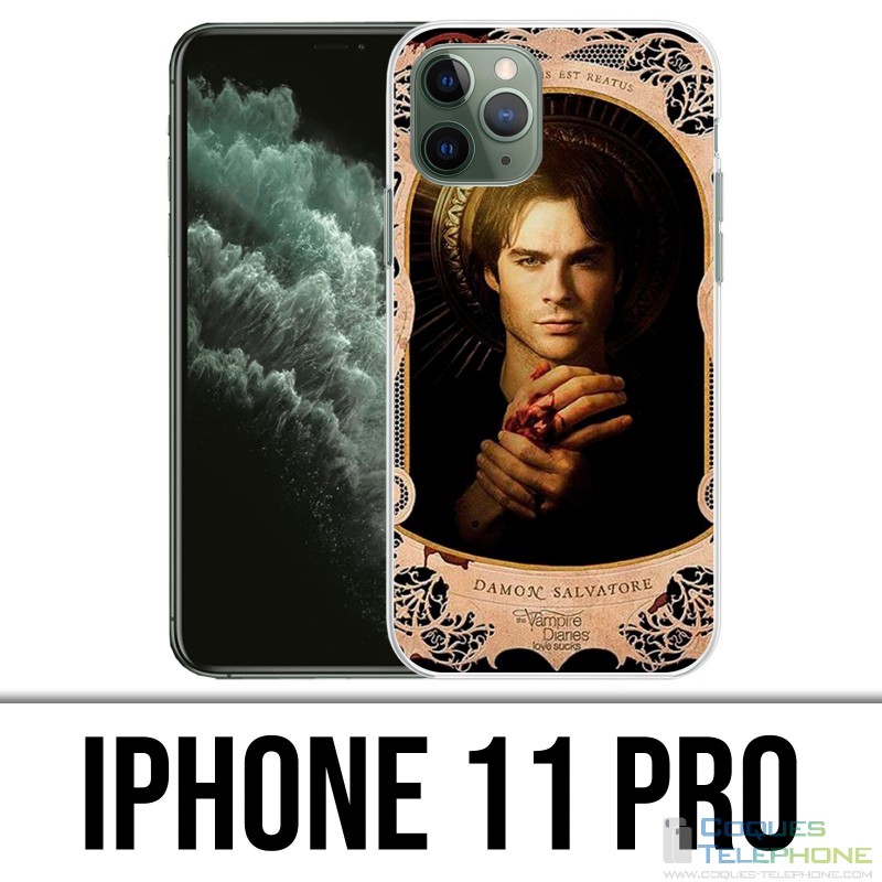 Coque iPhone 11 PRO - Vampire Diaries Damon