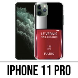 Custodia IPhone 11 Pro - Vernice rossa Parigi