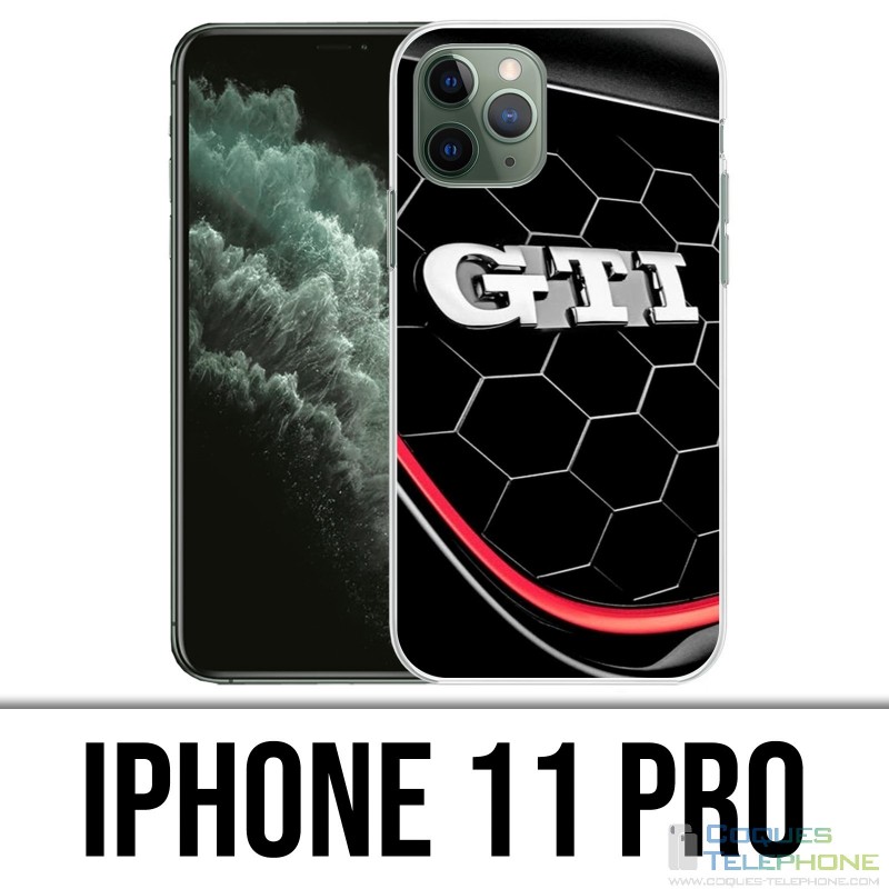 Coque iPhone 11 PRO - Vw Golf Gti Logo