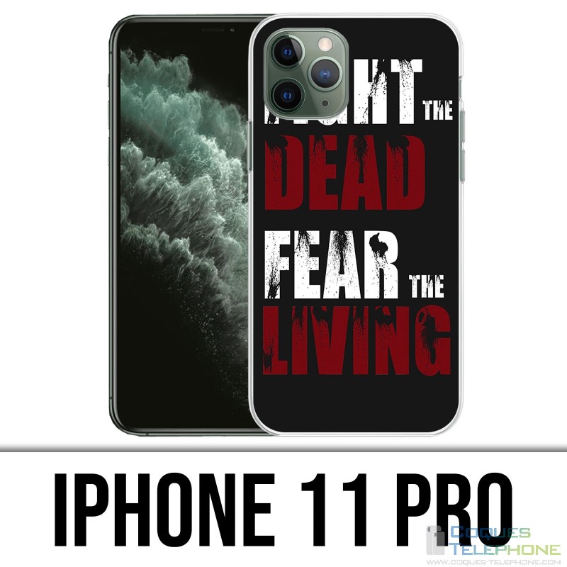 Custodia per iPhone 11 Pro: Walking Dead Fight The Dead Fear The Living
