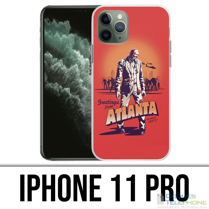 Coque iPhone 11 PRO - Walking Dead Greetings From Atlanta