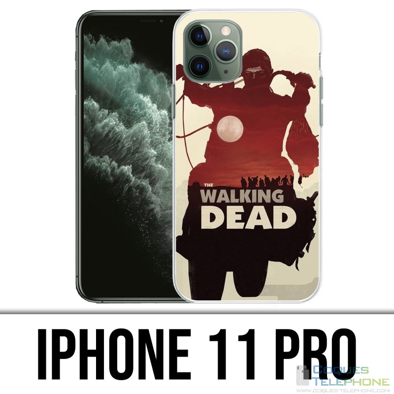 Coque iPhone 11 PRO - Walking Dead Moto Fanart