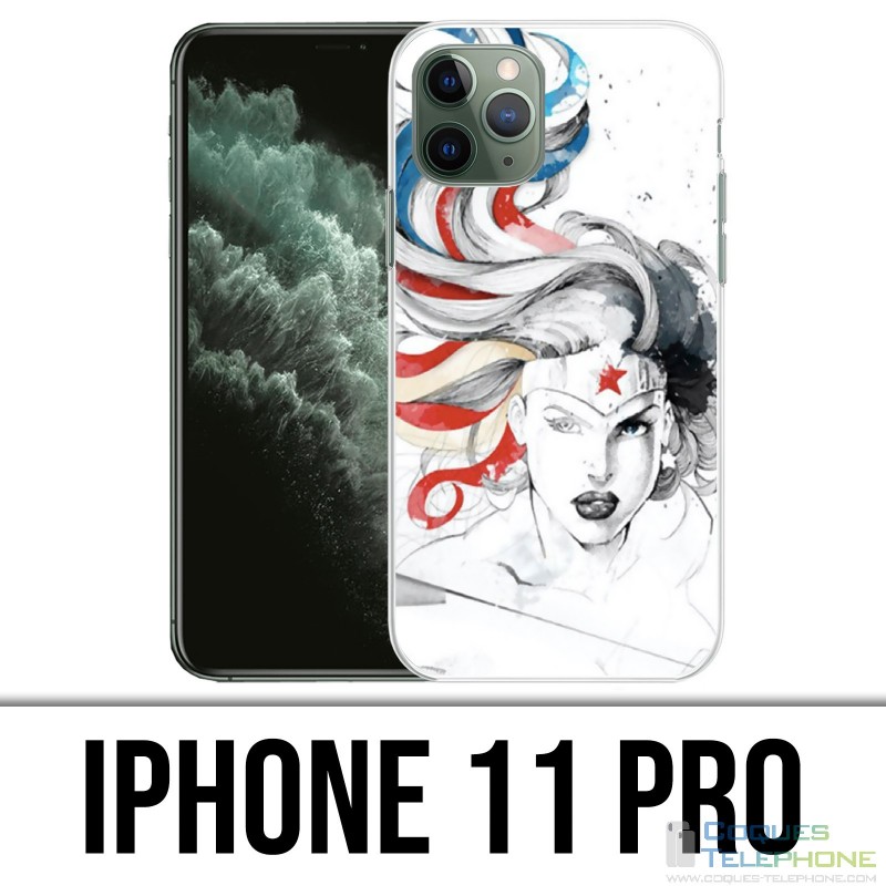 Coque iPhone 11 PRO - Wonder Woman Art Design