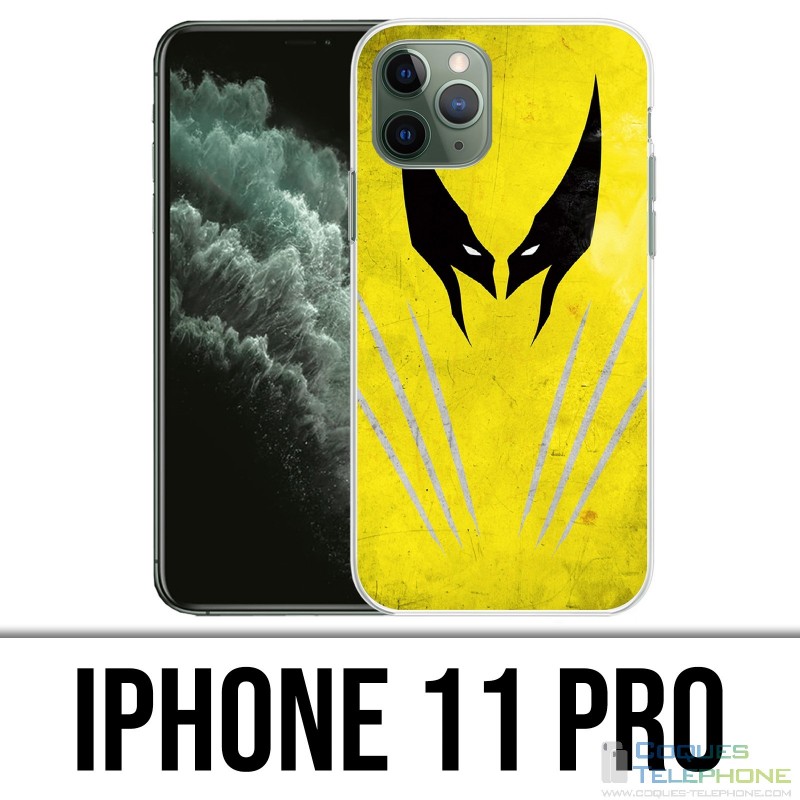 Coque iPhone 11 PRO - Xmen Wolverine Art Design