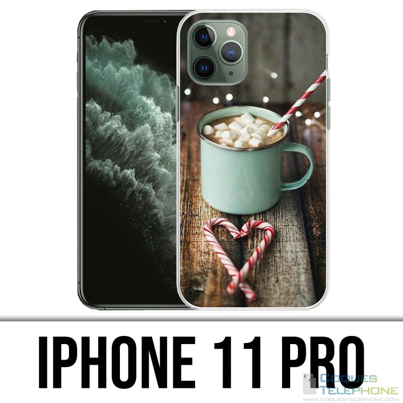 Funda iPhone 11 Pro - Malvavisco con chocolate caliente