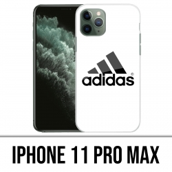 Custodia IPhone 11 Pro Max - Logo Adidas bianco