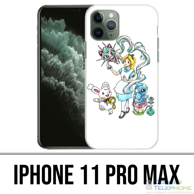 Coque iPhone 11 PRO MAX - Alice Au Pays Des Merveilles Pokémon