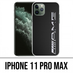Funda para iPhone 11 Pro Max - Logotipo de Amg Carbon