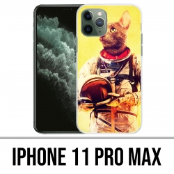 Coque iPhone 11 PRO MAX - Animal Astronaute Chat