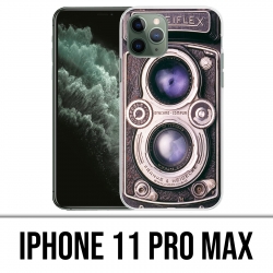 Custodia IPhone 11 Pro Max - Fotocamera vintage nera