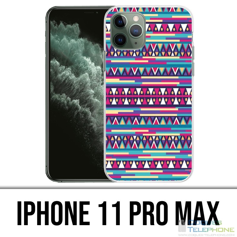 IPhone 11 Pro Max Hülle - Pink Azteque