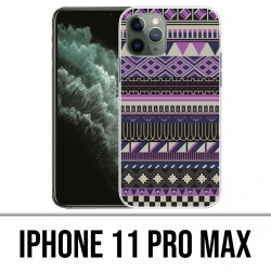 IPhone 11 Pro Max Hülle - Purple Azteque