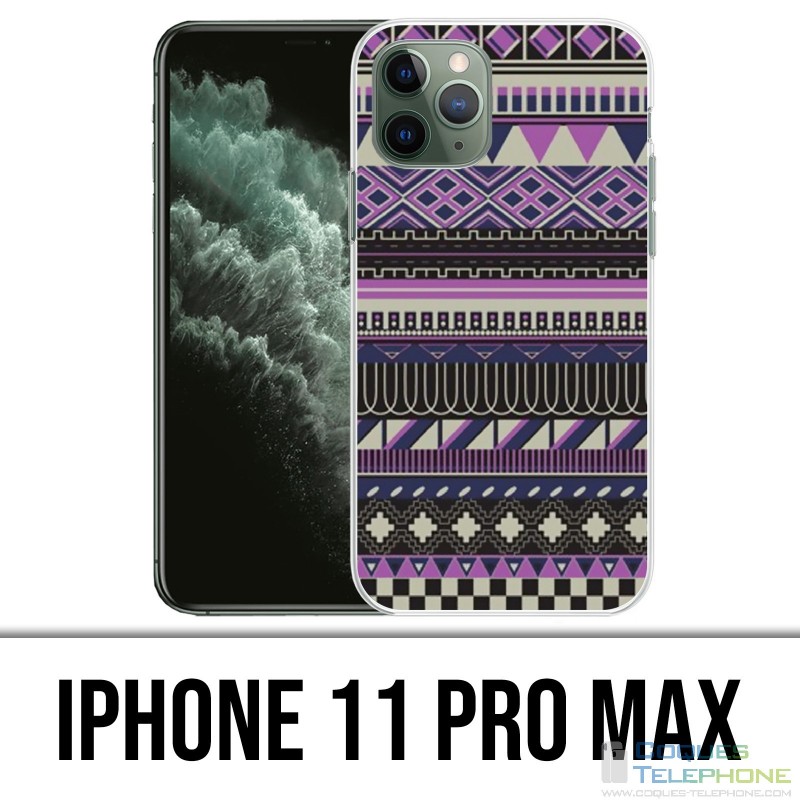 Coque iPhone iPhone 11 PRO MAX - Azteque Violet