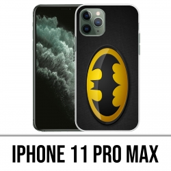 Coque iPhone 11 PRO MAX - Batman Logo Classic Jaune Noir