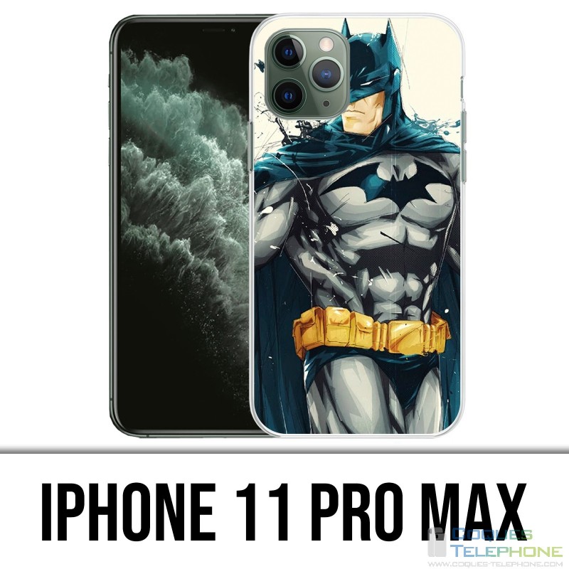 Coque iPhone 11 PRO MAX - Batman Paint Art